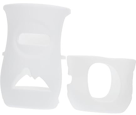 AOKWAWALIY 2 de biberones para biberones, jarra de cristal para bebés, fundas para botellas de almacenamiento de leche, funda para, a para