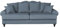 Furn.Design Sofa in blau Mikrofaser Couch 3,5-Sitzer Wohnzimmergarnitur im Landhaus-Stil 230 cm Adelina (Blau)