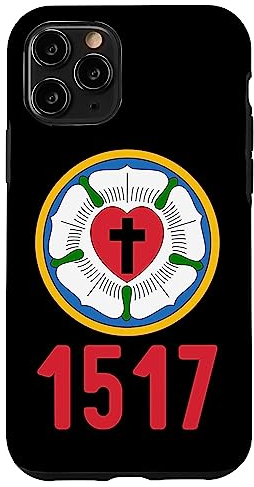 Hülle für iPhone 11 Pro Lutheran 1517 Protestantische Reformation Martin Luther Rose