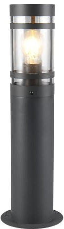 Reality Leuchten Außen Wegeleuchte Paloma R51716142, Metall Anthrazit, Schirm Kunststoff klar, exkl. 1x E27