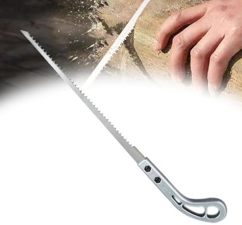 Outdoor Portable Hand Saw, Flexaza 2024 Outdoor Portable Hand Saw, Household Garden Small Hand Saw, Portable Camping Handsaw, Mini Hand Saw for Camping, Pruning, Outdoors (Grey - Plastic Handle)