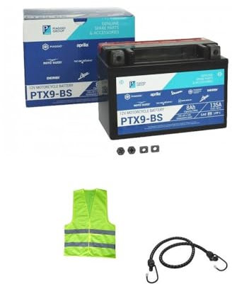 Compatible avec Suzuki GSF Bandit S 600 année 1998 al 2004 Batterie YTX9-BS PIAGGI O PTX9-BS EXPÉDIÉE CHARGEE ET DÉJÀ PRÊTE À Utiliser Batteries Moto 8AH 12VOLT 150X87X105MM