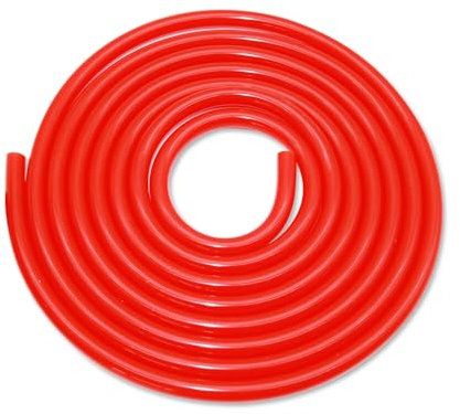YIEMI Tuyau en silicone haute température - Rouge, diamètre intérieur 5 mm, longueur 3,5 m - Tuyau d'aspiration pour eau de refroidissement, liquide de refroidissement, système de turbine