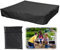 Volumoon Bâche Bac à Sable, Housse de Bac à Sable avec Cordon de Serrage, Couverture de Bac à Sable en Tissu Oxford Imperméable, Housse de Protection pour bac à Sable Piscines (Noir, 120*120*20 cm)