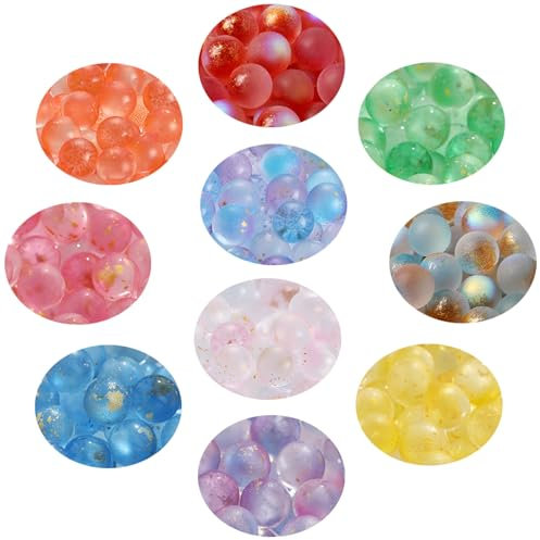 Generisch Kleine Glasmurmeln,100 Stück Murmeln Kinder,Bunte Murmel n für Kinder,12mm Glas Murmel n Kin der Murmelspiel,Bunte Glasmur meln,für Spielmaschine Pflanzendeko Murmelbahn Kugelbahnen