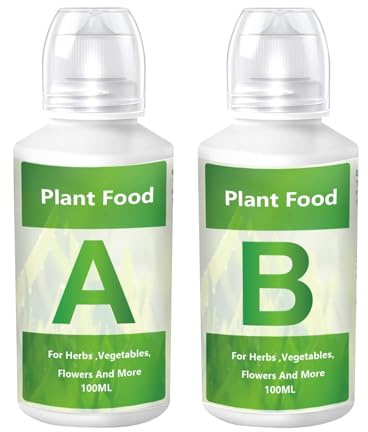Hydroponic Plant Food, Innenpflanzendünger, Hydroponik -Pflanzenfutter A & B, Dünger in Innenpflanzen für das Hydrokulturanbausystem