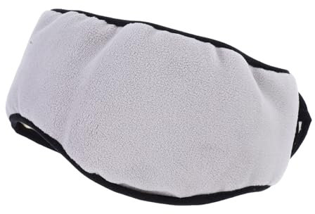 SKISUNO Warm Windproof Ear Warmers Adjustable Strap Soft Padded Eye Cover for Nighttime Relaxation for Travel and Running