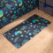 OHS Gaming Rug for Kids, Super Soft Durable Honeycomb Design Non-Slip Washable Bedroom Rug Vibrant Play Mat For Play Rooms Gaming Setups, 65x120cm - Green/Blue