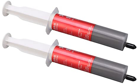 Pongnas 2Pcs High-Performance Thermal Paste Silicone Grease for CPU GPU Cooling System - Easy Application Syringe Design