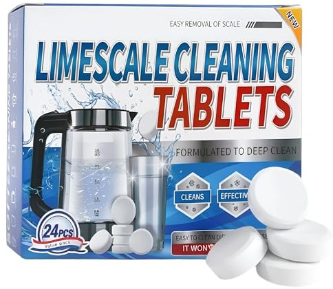 Water Bottle Cleaning Tablets 180g, Kettle Descaler for Stainless Steel | Removes Limescale, Eliminates Odors, Fast Dissolving, Deep Cleaning, for Stainless Steel, Plastic, Glass & Flasks