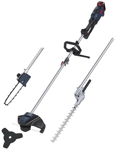 Güde TGPS 18-401-30 4 in 1 Akku-Multifunktionswerkzeug - 18 Volt Li-Ion, Brushless Motor, Aufsätze für Freischneider, Rasentrimmer, Heckenschere und Astkettensäge, inkl. 4 Ah Akkupack & 3 A Ladegerät