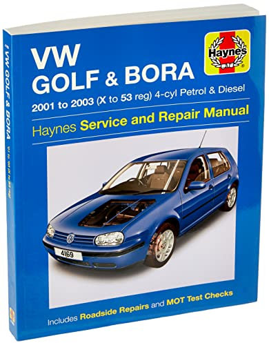 VW Golf & Bora 4-cyl Petrol & Diesel (01 - 03) Haynes Repair Manual