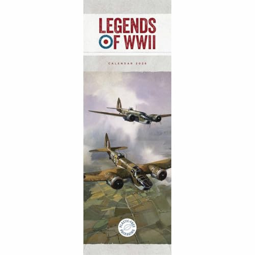 Carousel Worldwide, Legends of WWII Wandkalender 2026, schmal