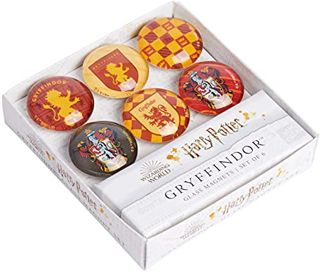 Harry Potter: Gryffindor Glass Magnet Set (Set of 6)
