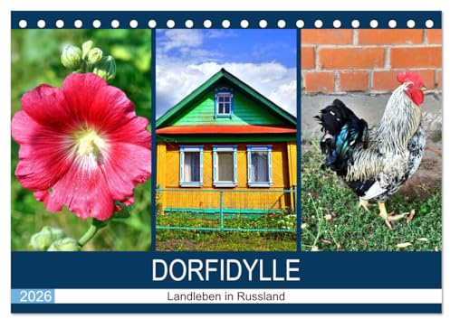 Dorfidylle - Landleben in Russland (Tischkalender 2026 DIN A5 quer), CALVENDO Monatskalender: Impressionen aus einem Dorf in Tschuwaschien (CALVENDO Orte)