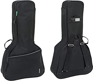 GEWA Konzertgitarre Gig Bag Basic 5mm für 4/4 Konzertgitarre (hochwertige Gitarrentasche aus reißfestem Cordura 600 Denier, verstärkte tragende Teile, 5 mm High-Density Schaumstoffpolsterung) 211100
