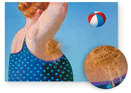 Inkognito Plüsch Postkarte, Anlass: ''flauschig'' im Motiv: ''Plüschkarte Sommerfrische'', Künstler/Künstlerin: ''Michael Sowa'' Art-Nr.: 5360, aufgelegt vom Berliner Verlag