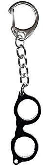 Miniblings lunettes lunettes cerclées de corne de Woody NERD noir - bijoux à la mode main I I Pendentif trousseau de clés Porte-clef