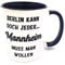 Kilala Büro-Tasse Berlin kann doch jeder... Dein Wunschort, Lieblingsort, Heimatort Kaffeetasse, Kaffeebecher,Keramiktasse, inkl. Geschenkverpackung