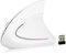 Topiky Ratón Vertical inalámbrico, 2.4GHz Óptico 1600DPI Inalámbrico Ergonómico Vertical Gaming Mouse Sin demora para PC/Laptop/Desktop(Blanco)