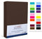 Camry Spannbettlaken 120x200cm - 130x200cm Dunkelbraun Baumwolle Bettlaken Jersey Spannbetttuch Oeko-Tex 100