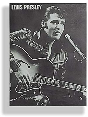 Wandbilder 40X30 cm Wanddeko | Deko Schlafzimmer Wohnzimmer Küche Bilder | Canvas Wandbild Bilder mit Rahme | Kunstdruck Leinwand Geschenke Modern Bild (Elvis Presley)