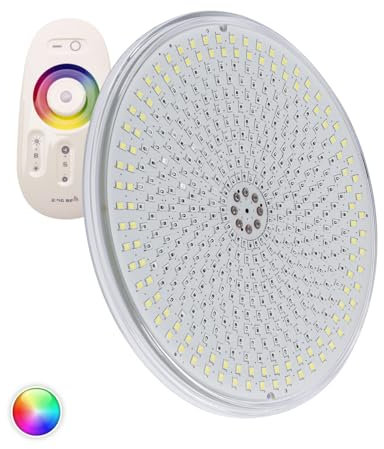 LEDKIA LIGHTING Ampoule LED Piscine Slim Submersible PAR56 RGBW 12V DC 35W IP68 Sans télécommande RGBW