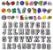 TSHAOUN 67 Pcs Shoe Charms, 37 Pcs Number Letter and 30 Pcs Cute Shoe Charms for Women Men, Clog Shoes Decorations Shoes Craft DIY, Party Favors Present