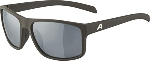 ALPINA NACAN I - Verspiegelte und Bruchsichere Sonnenbrille Mit 100% UV-Schutz Für Erwachsene, coffee-grey matt