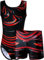 Dancina Turnanzug für Mädchen 2-teiliges Set Gymnastikanzug mit Hose für Kinder 140/146 Schwarz/Rot