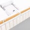 Bettumrandung Babybett, Kinderbett Umrandung 360x30 cm Bettumrandung, Nestchen Babybett Umrandung, gitterbett Schutz Rosetgrey