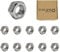 M12 (12mm) Steel Hex Nuts - Standard Thread - Pack of 10