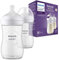 Philips Avent Flasche Natural mit Responsivschnuller 260ml, 2 Stück (Modell SCY903/02)