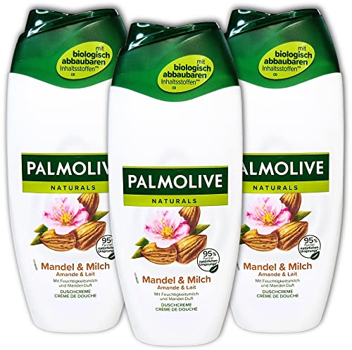 3 er Pack Palmolive Cremedusche Naturals Mandel & Milch 3 x 250 ml