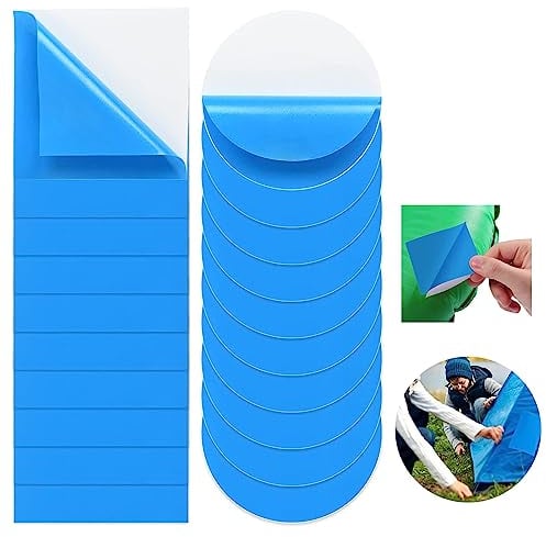 VCANIVR 20 Stück Poolflicken Selbstklebend Unterwasser, PVC Pool Reparaturset Unterwasser Reparatur Pool Flicken für Wasserbett Schwimmbäder Aufblasbares Boot Runden & Platz