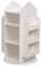 Home Deluxe - Kinderregal Juna - ca. 60 x 60 x 105,3 cm, Farbe: Weiß, 360° drehbar I Spielzeugregal Kinderbücherregal Kinderzimmerregal