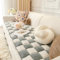OKYUK Funny Couch Cover Magic Sofa Cover Garden Cotton Protective Couch Cover Plaid Cream-Coloured Large Plaid Square Pet Mat Bed Couch Cover (Blaugrau, 70 x 150 cm)