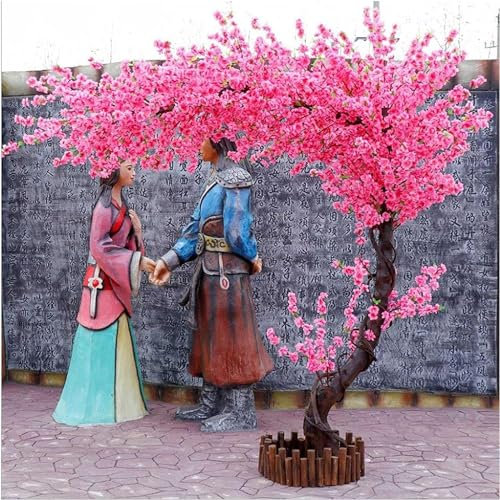 EYPKPL Arbres artificiels décoratifs Sakura Faux Arbre 1.5x1m,1.8x1m Plante Artificielle Grande Plante Zone scénique décoration Fausse Plante