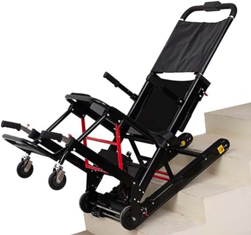 XZLZMYP Elektrischer Rollstuhl Treppenlift Tragbar Zusammenklappbarer Treppensteiger Rollstuhl Für Behinderte Ältere Menschen Mobiler Treppenlift Können Treppen Hinauf Und Hinunterfahren,B