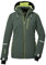 killtec Damen Ksw 81 Wmn Jckt Skijacke/Funktionsjacke Mit Abzippbarer Kapuze Und Schneefang, Grün/grau, 40 EU