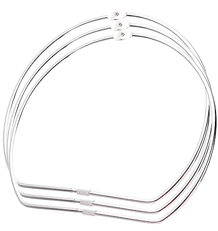 TEHAUX 5stücke d Ring Schraubverschluss Für Taschen Halbrunde D-ringe Eisen Zur Schultergurteinstellung Zubehör Für Diy-taschen Silber