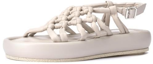 Patrizia Bonfanti Balison Sandalo Intrecciato Basso Donna Elfenbein Cream Cream 41 EU