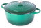 Cast Iron Dutch Oven with Lid – Non-Stick Ovenproof Enamelled Casserole Pot – Sturdy Dutch Oven Cookware – Dark Green, 7.3-Quart, 30cm – by Nuovva