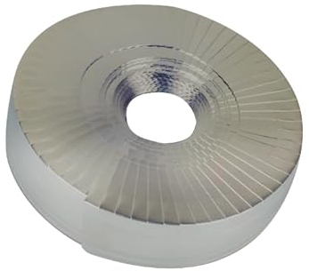 Steinwolle Rohrisolierung Rockwool alukaschiert Rohrschale WLG 0,035 verschiedene Größen (Silber Endmanschettenband 30mm/10m)