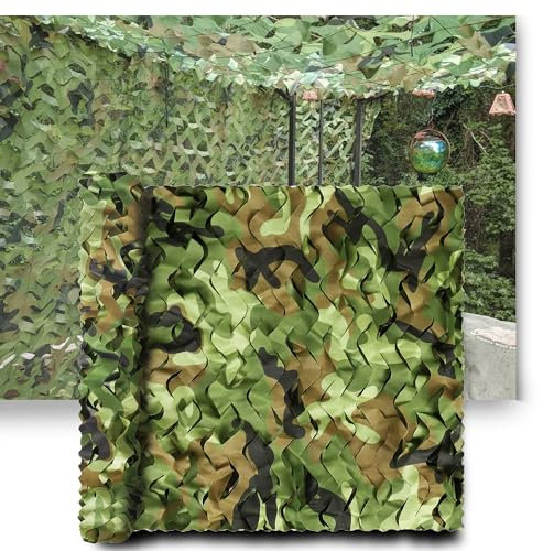 TMGJShd Tarnnetz Camouflage Netz Jagd Woodland Jagd Tarn Waldlandschaft Outdoor Wildcampen Waldlandschaft Outdoor Garten Sonnenschutz Party Dekorationen