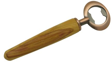 Drechselstube-Hofweller Handgedrechselte Flaschenöffner, Kapselheber aus Edelhölzer, Unikate, Geschenkidee, Neu ! (Kirschpflaume, Kupfer)
