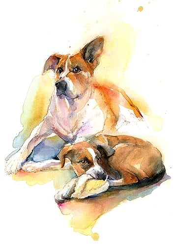 GKAZGQPR Berühmte Gemälde Leinwand Kunstdrucke Ölgemälde auf Leinwand Charlie Und Sally Von John Keeling Leinwand Ölgemälde für Schlafzimmer Home Decor 60x90cm