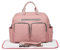 KONO Baby Wickeltasche Weekender Travel Windel Tote für Mama und Papa Convertible Messenger mit isolierten Taschen (große Tasche mit Wickelauflage Pink)