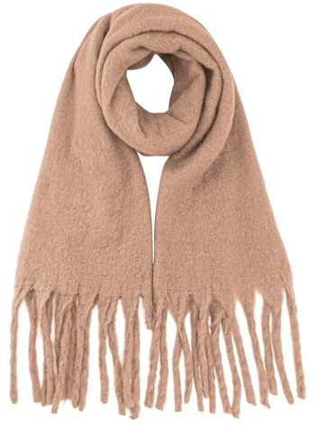 DiaryLook Dicker Schals Für Damen Winter Chunky Schal Kuschelig Flauschige Soft Warme,Khaki