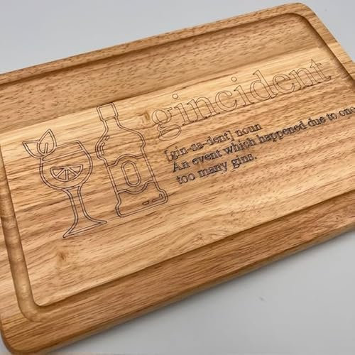 'Gincident' Gin & Tonic Wooden Chopping/Cutting Board